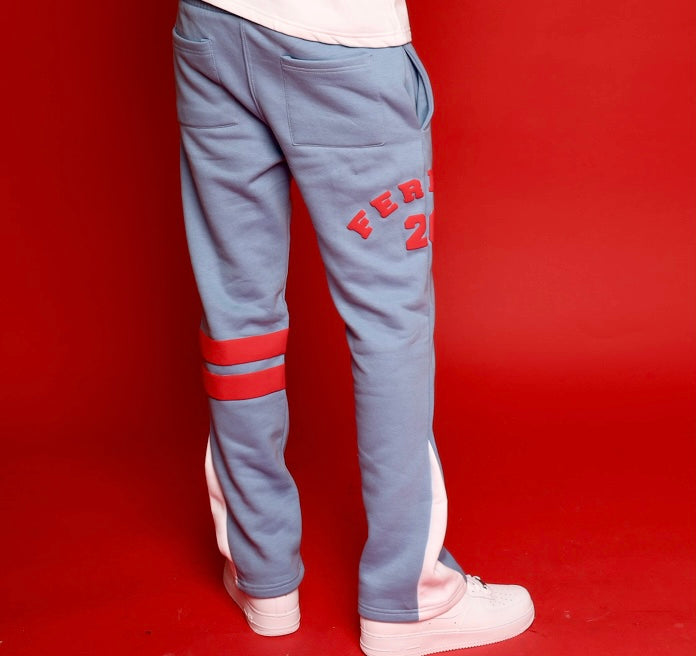 Flared Jogging Pants (Sky Blue)