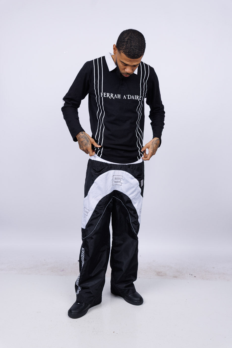 FERRAH “Wavy” Windbreakers (Black/White)